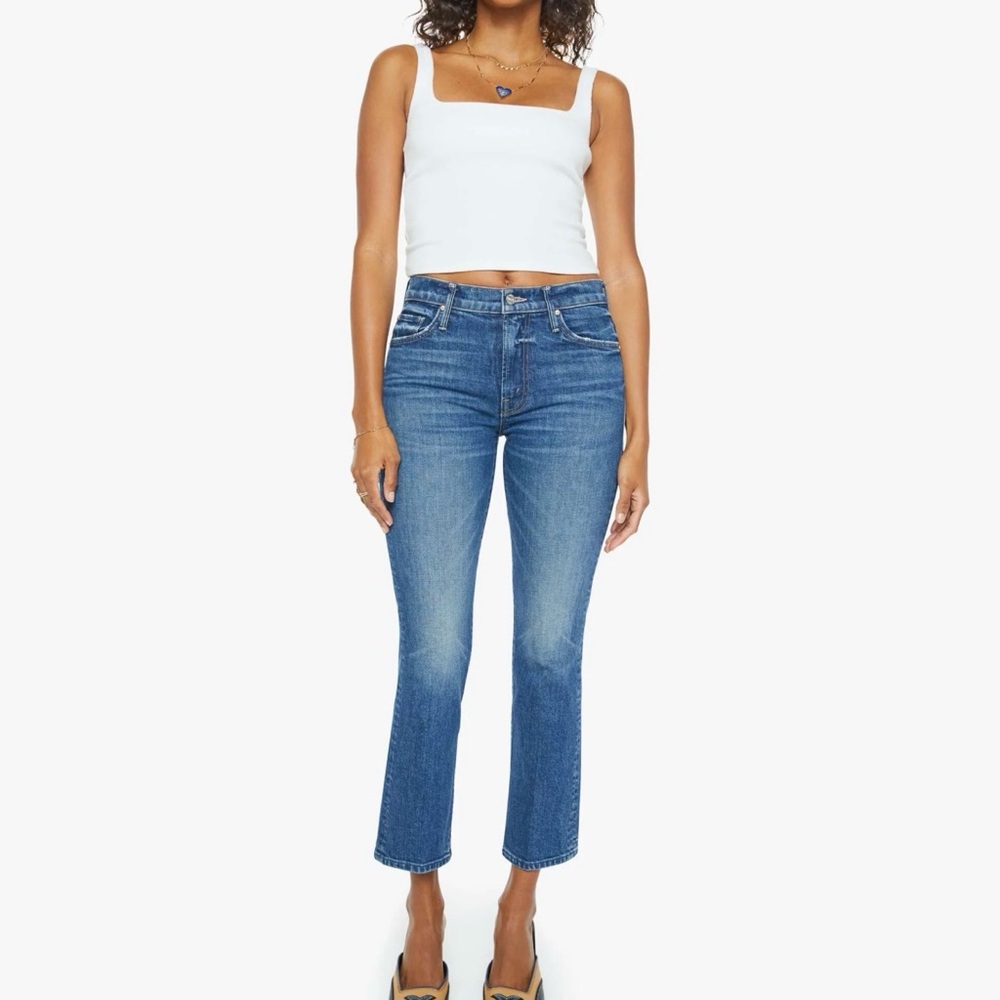 MOTHER mid-rise dazzler ankle jean